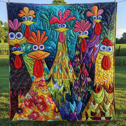 Whimsical Farm Animal Quilted Blanket