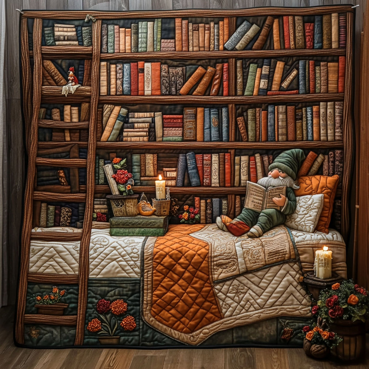 Whimsical Chapters Quilted Blanket
