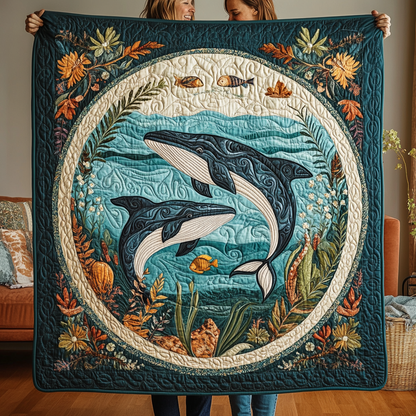 Whimsical Ocean Quilted Blanket