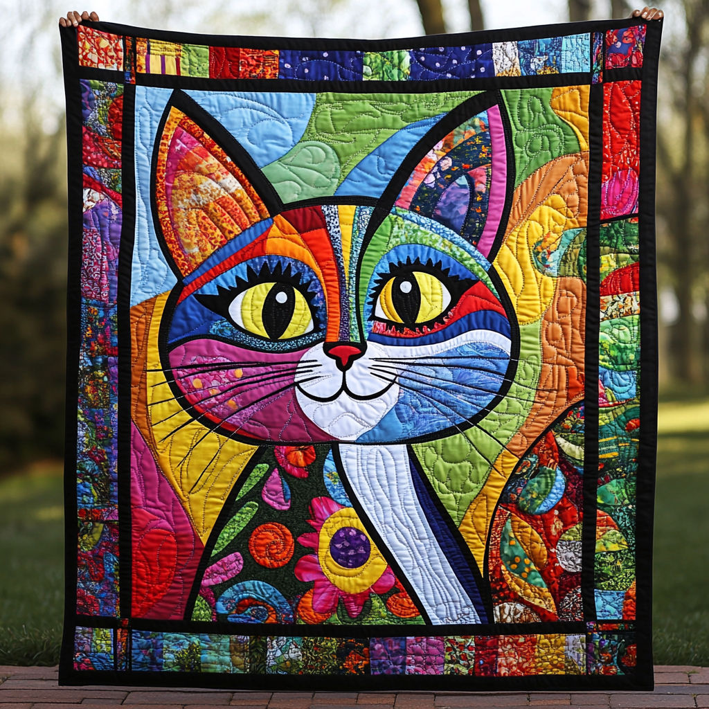 Whisker Winks Quilted Blanket