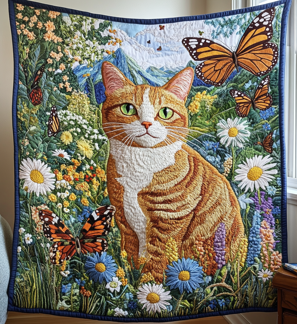 Whisker Kingdom Quilted Blanket
