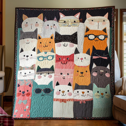Whisker Scholars Quilted Blanket
