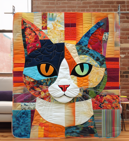 Whiskered Wonder Quilted Blanket