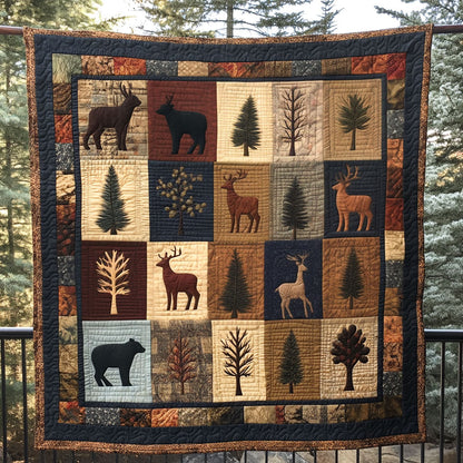 Whispering Canopy Quilted Blanket