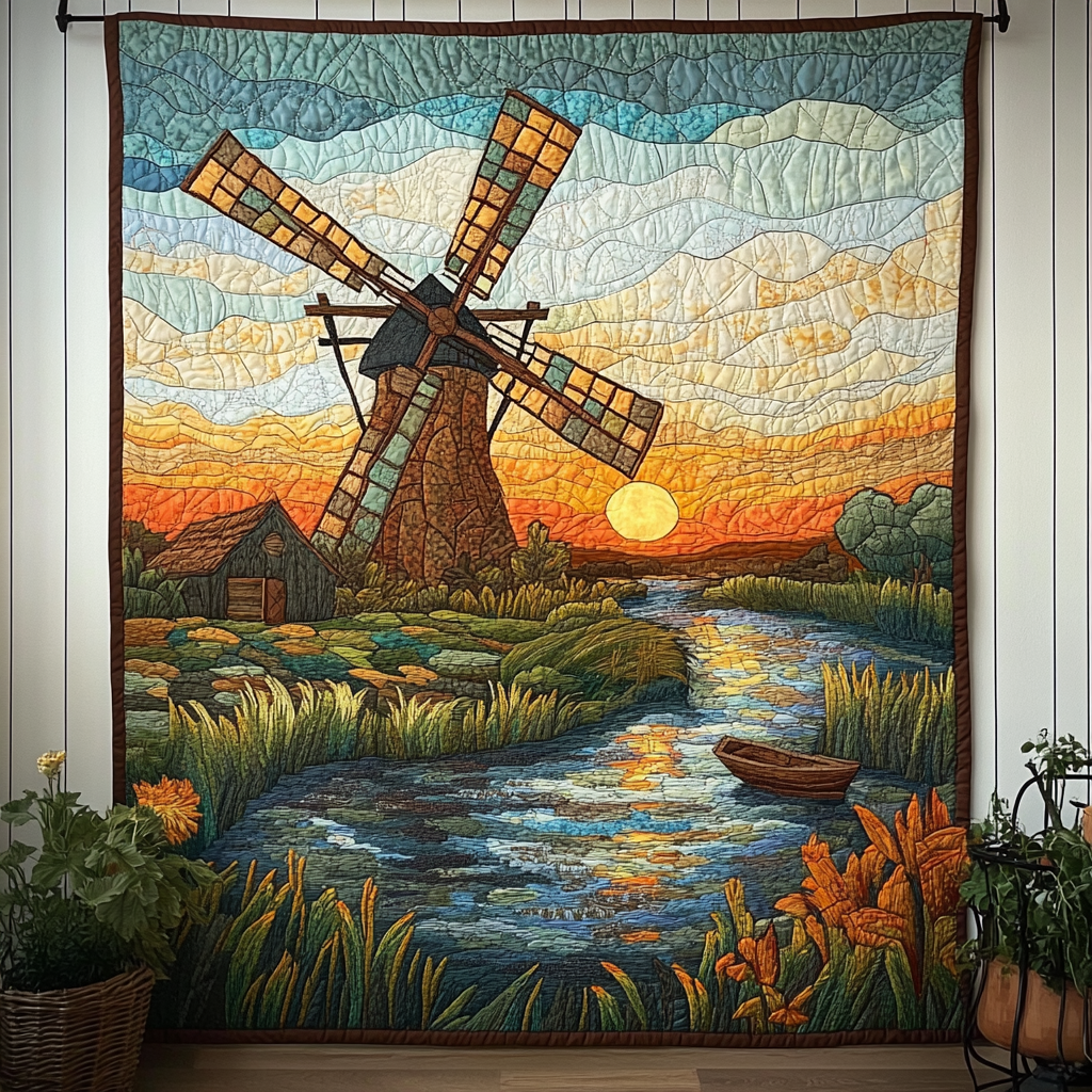 Whispering Fields Quilted Blanket