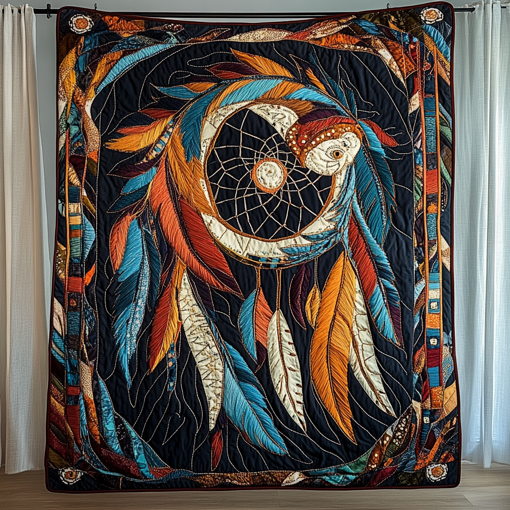 Whispering Threads Quilted Blanket