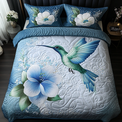Whispering Wings 3-Piece Quilted Bedding Set