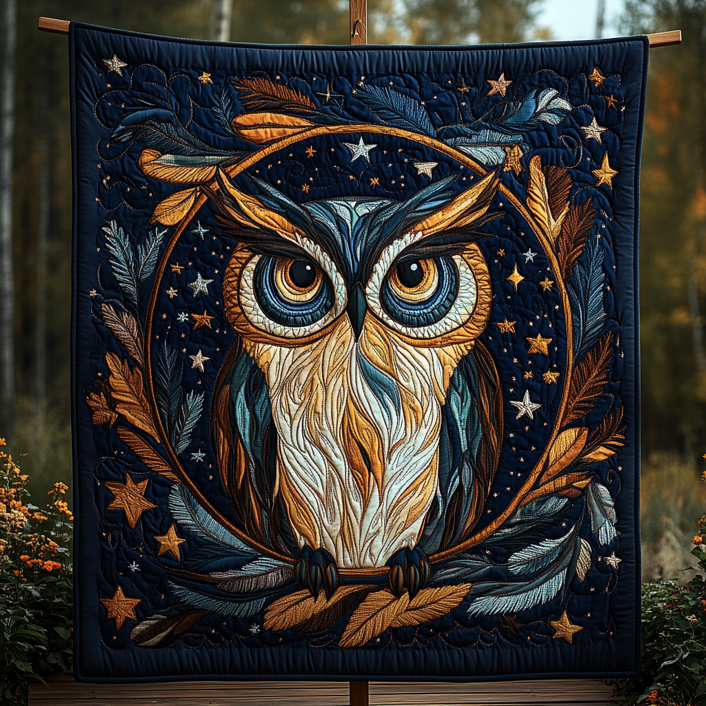 Whispering Wings Quilted Blanket