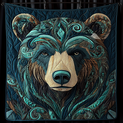 Whispering Woods Bear Quilted Blanket