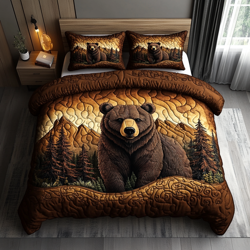 Whispering Woods 3-Piece Quilted Bedding Set