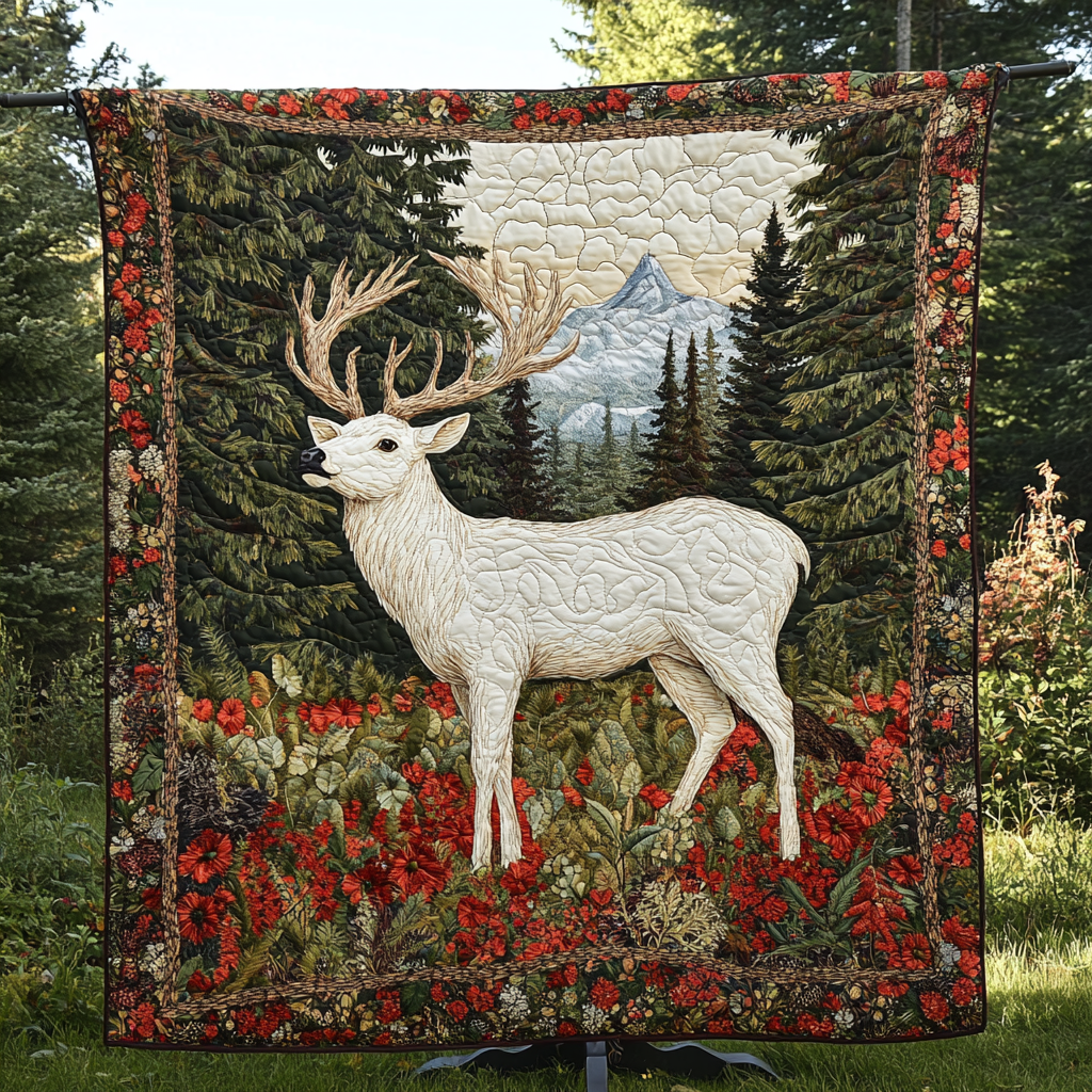 Whispering Woods Quilted Blanket