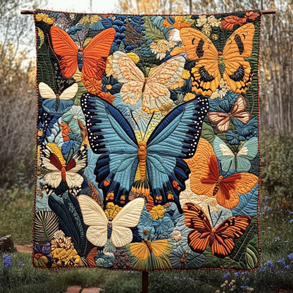 Whispers of Spring Quilted Blanket