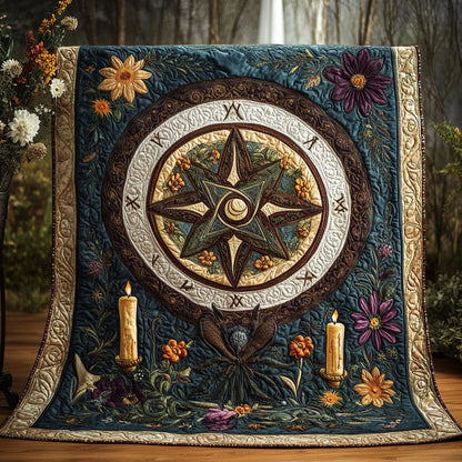 Wiccan Woods Charm Quilted Blanket