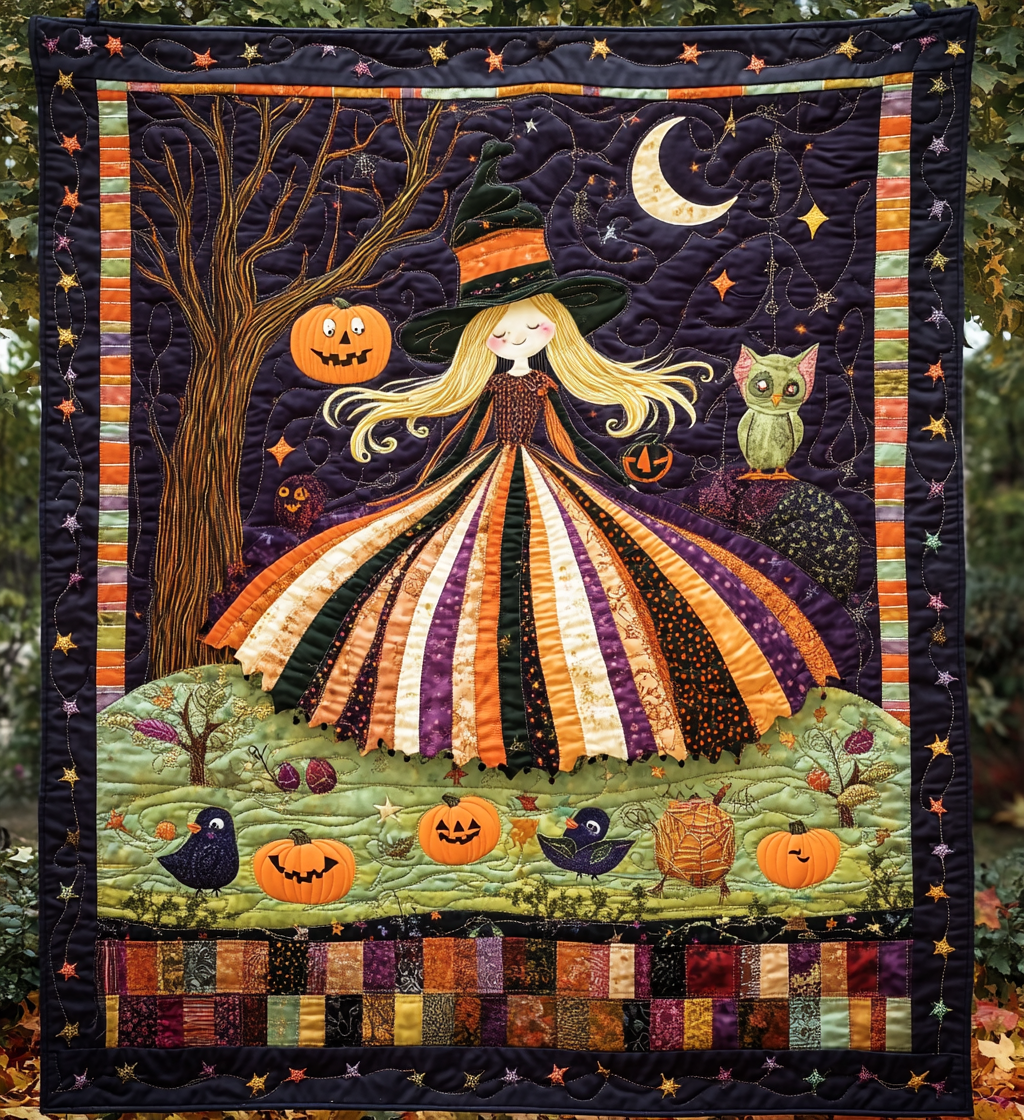 Wicked Whimsy Quilted Blanket