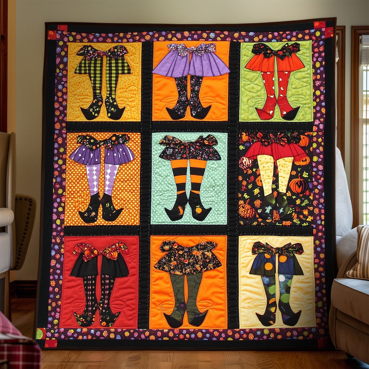 Wickedly Stylish Quilted Blanket