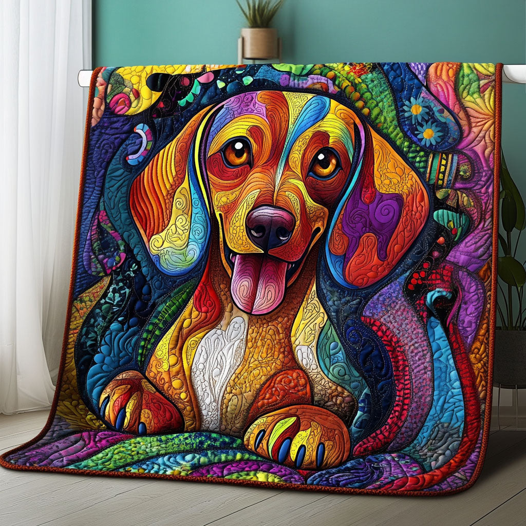 Wiener Bliss Quilted Blanket