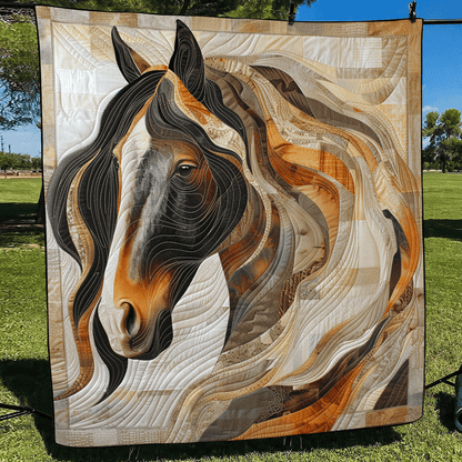 Wild Horse Whisper Quilted Blanket