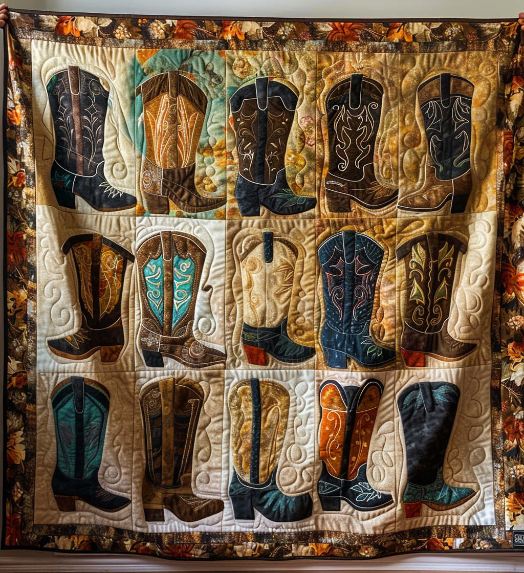 Wild West Harmony Quilted Blanket