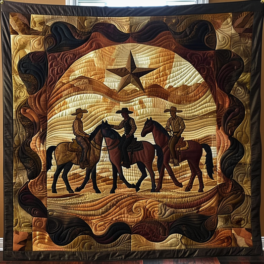Wild West Journey Quilted Blanket