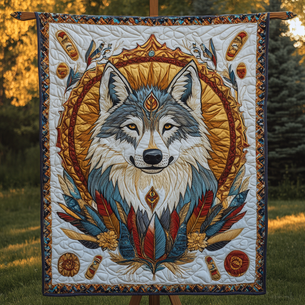 Wild Alpha Quilted Blanket