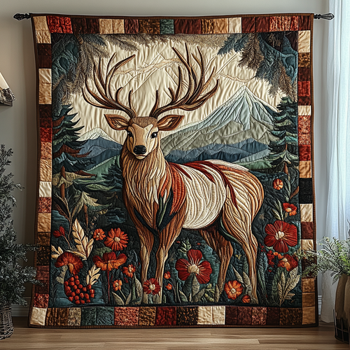 Wild Elegance Quilted Blanket
