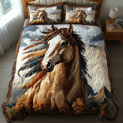 Wild Freedom 3-Piece Quilted Bedding Set