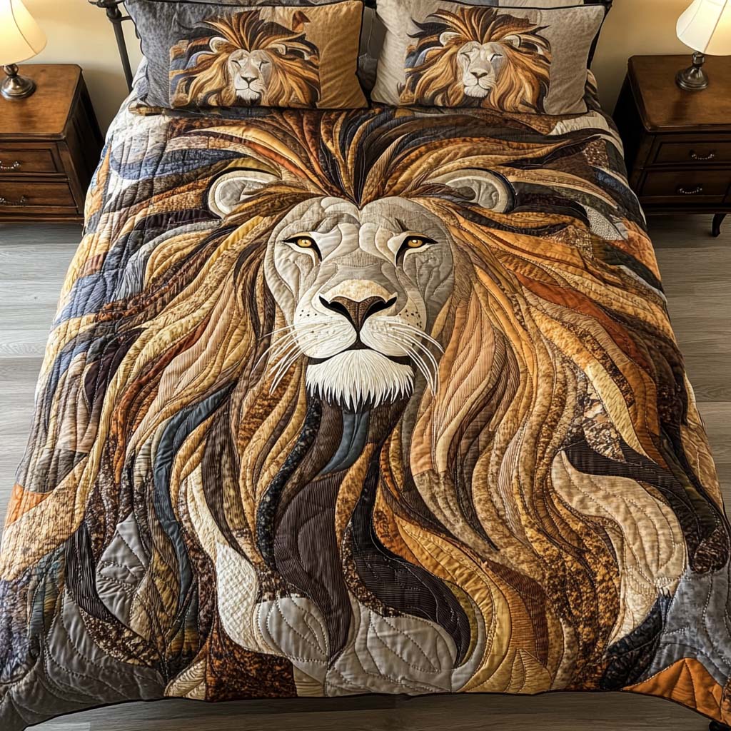 Wild Serenity 3-Piece Quilted Bedding Set