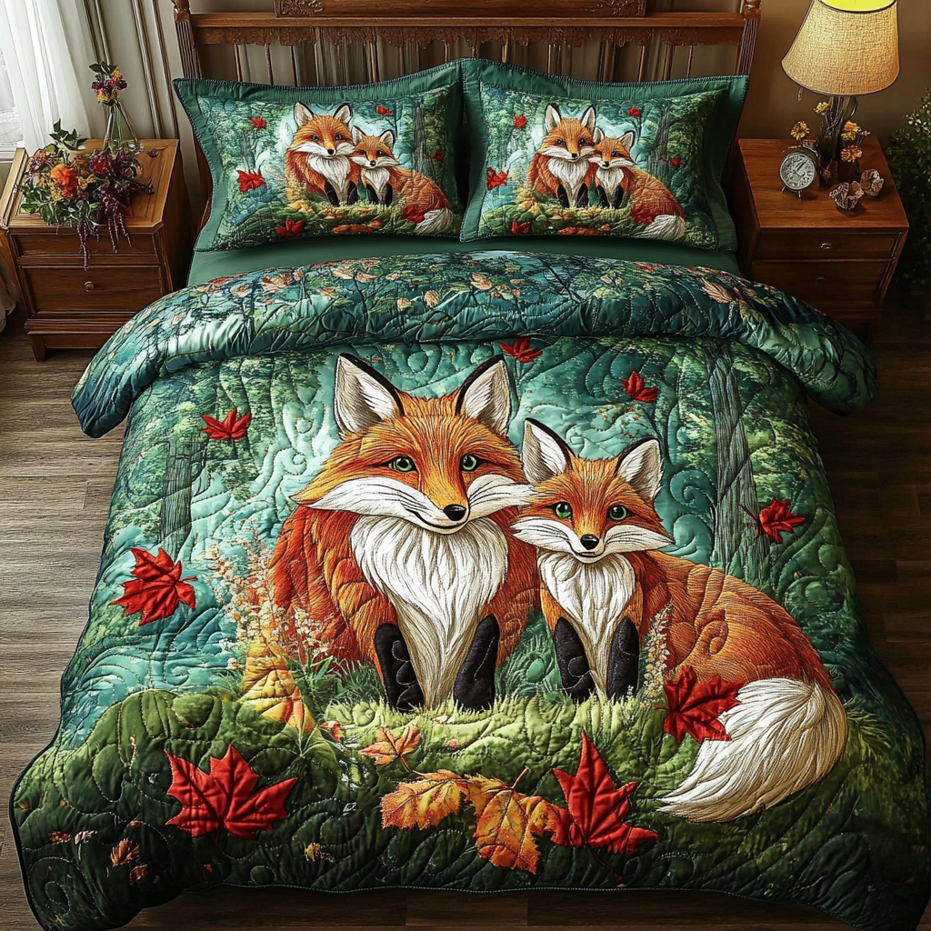 Wild Snuggle 3-Piece Quilted Bedding Set