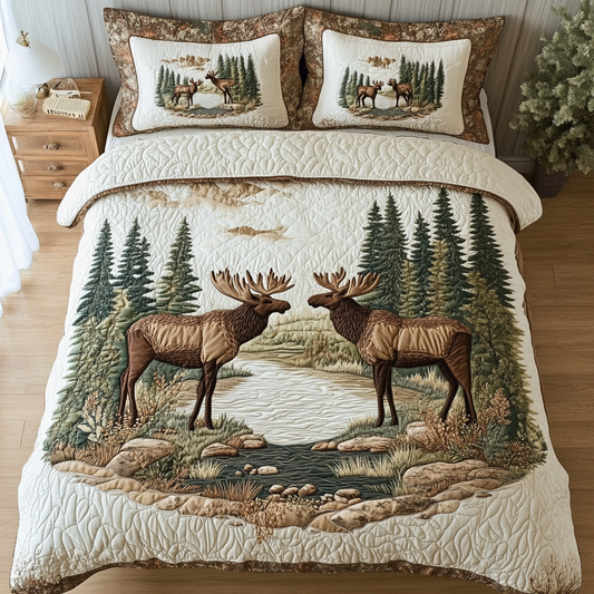 Wilderness Retreat 3-Piece Quilted Bedding Set