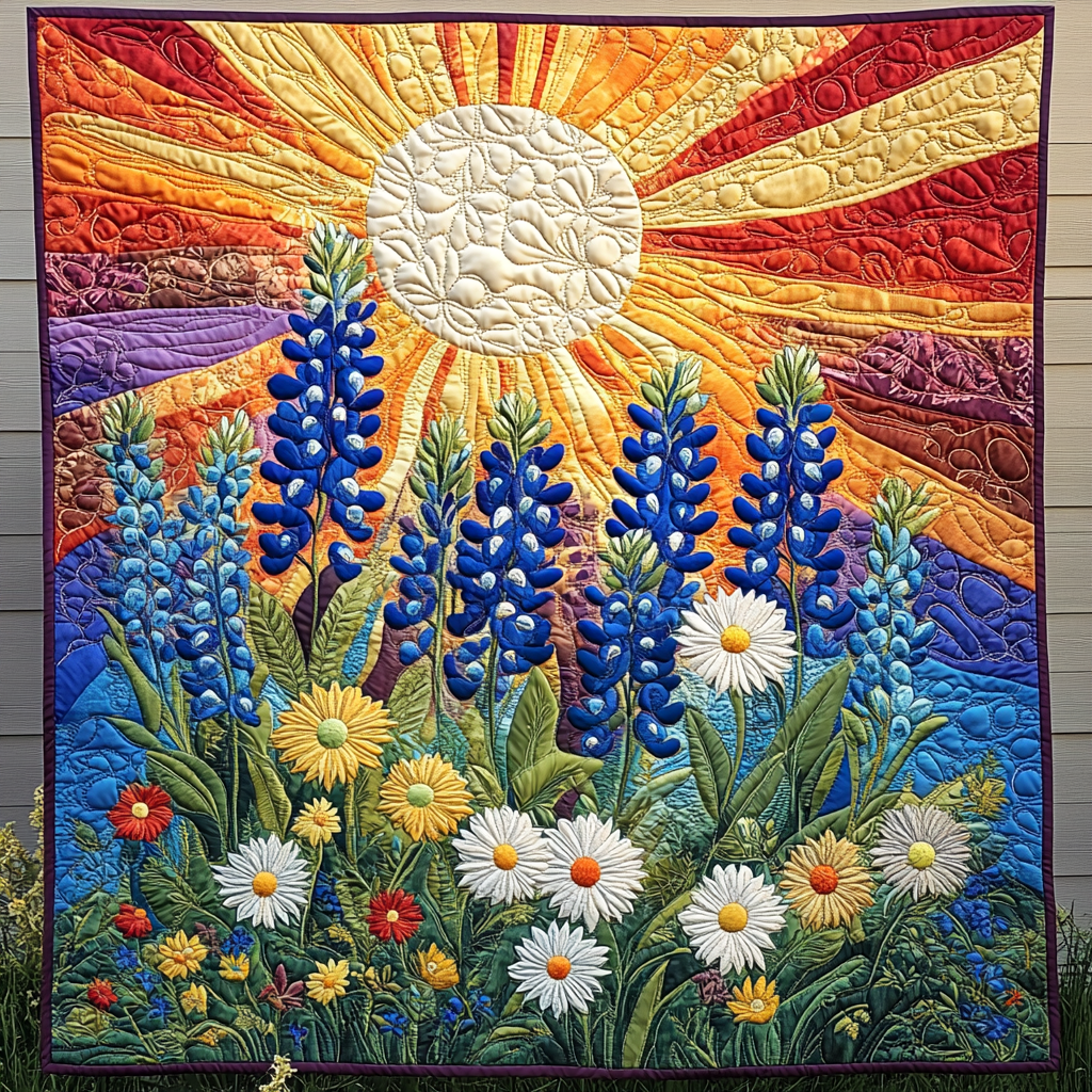 Wildflower Wonderland Quilted Blanket