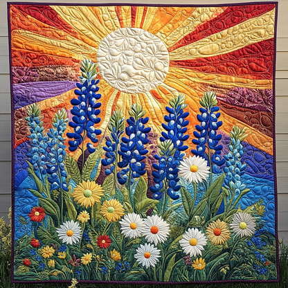 Wildflower Wonderland Quilted Blanket