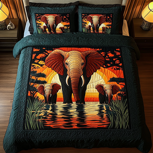 Wildlands Wanderer 3-Piece Quilted Bedding Set