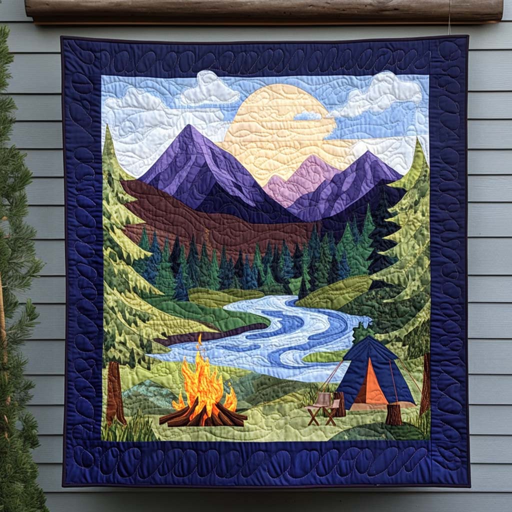 Wildwood Camp Quilted Blanket