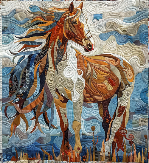 Windswept Spirit Quilted Blanket