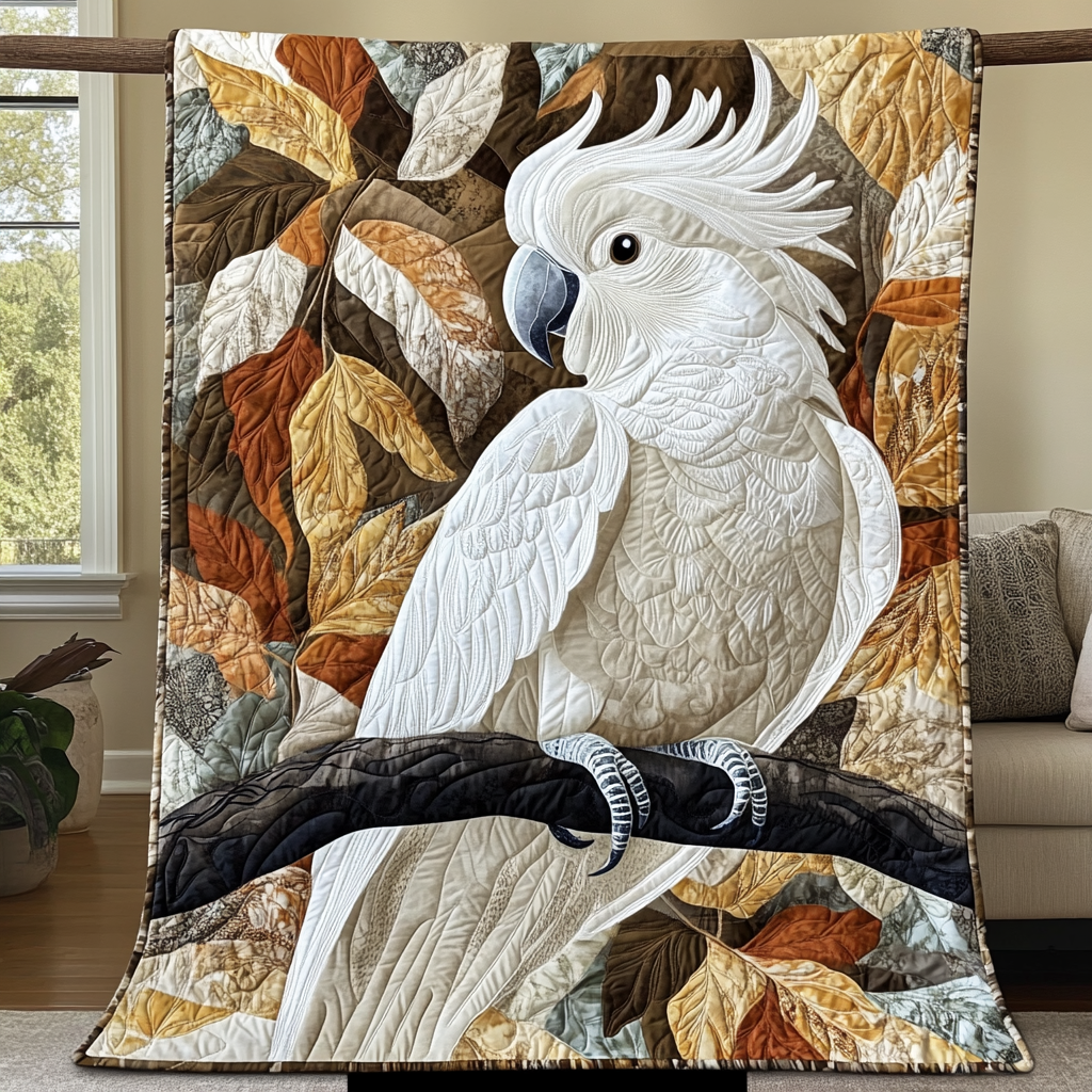 Winged Beauty Quilted Blanket