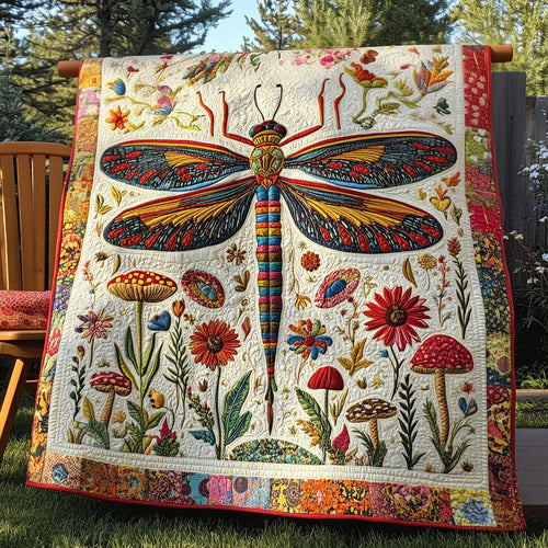 Winged Whimsy Quilted Blanket