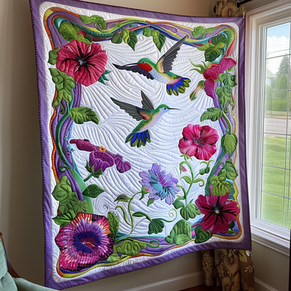 Wings and Petals Quilted Blanket