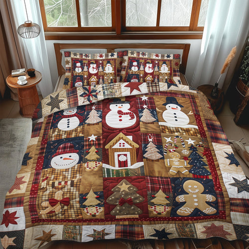 Winter Bliss 3-Piece Quilted Bedding Set