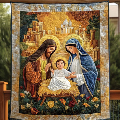 Winter Eve Serenade Quilted Blanket