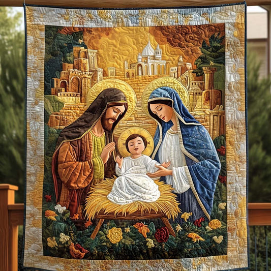 Winter Eve Serenade Quilted Blanket