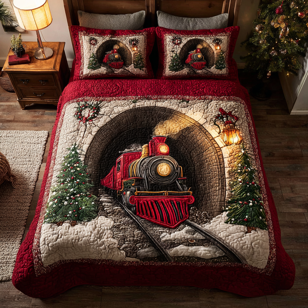 Winter Express 3-Piece Quilted Bedding Set
