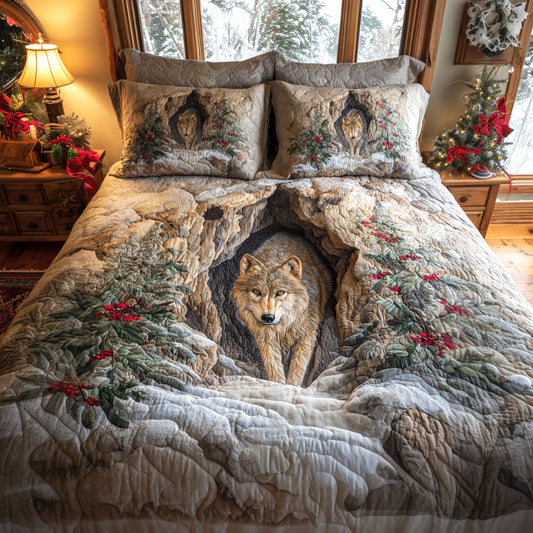 Winter Guardian 3-Piece Quilted Bedding Set