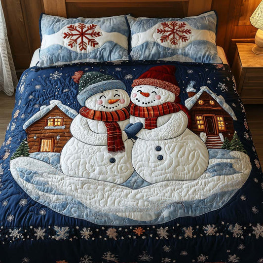 Winter Joy 3-Piece Quilted Bedding Set