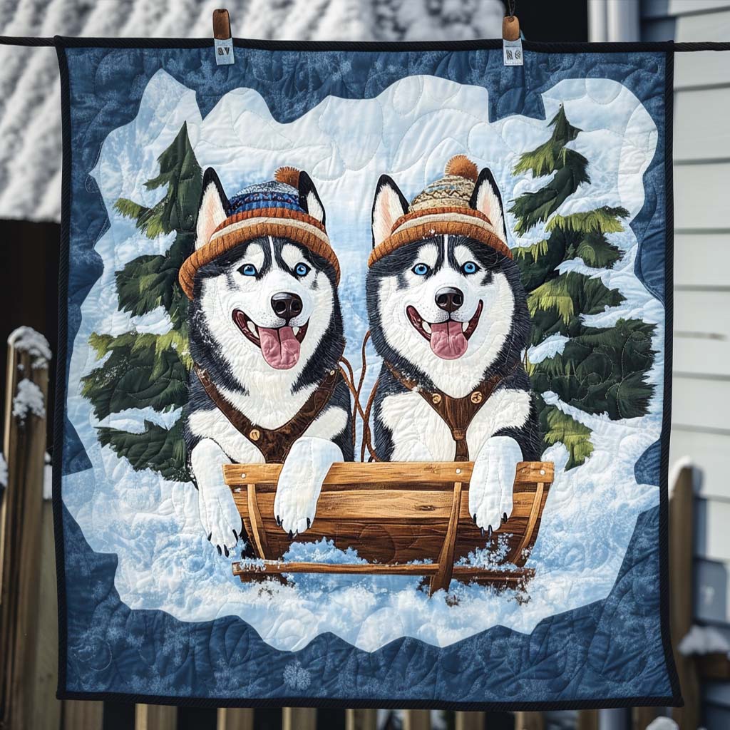 Winter Joyride Quilted Blanket