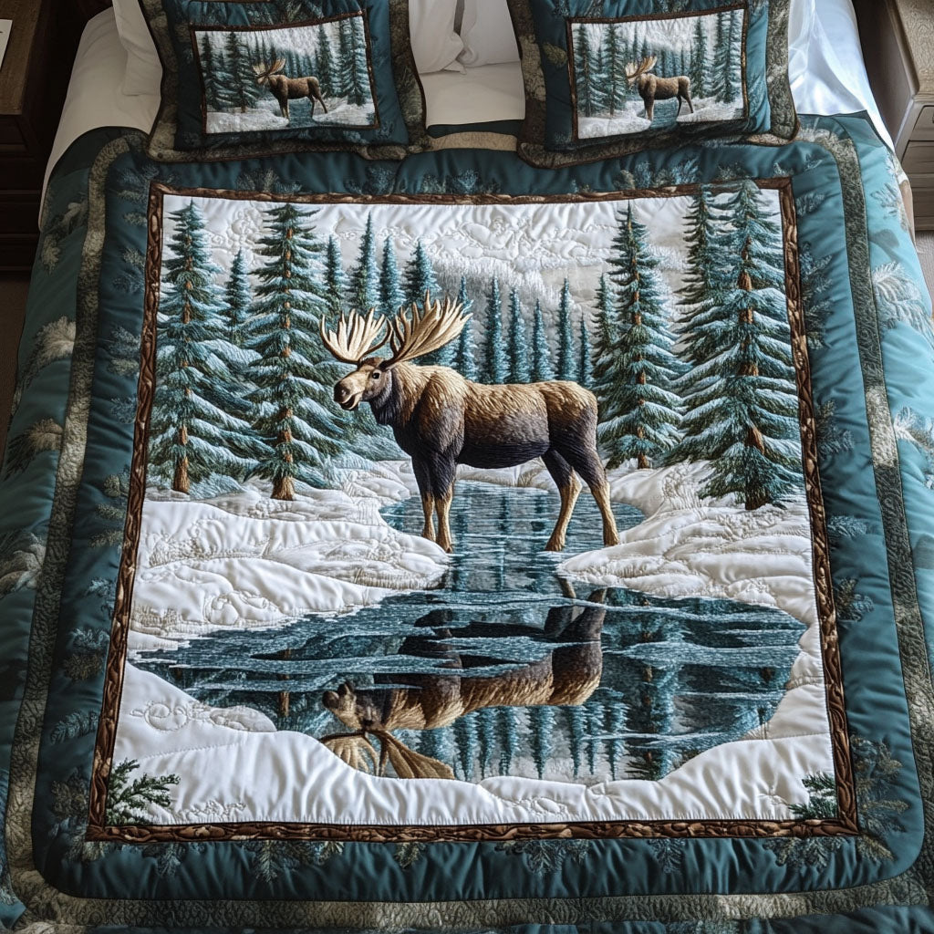 Winter Reflection 3-Piece Quilted Bedding Set