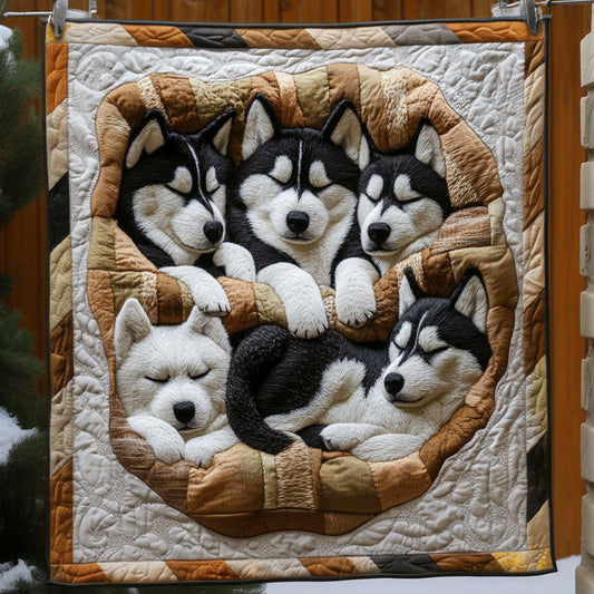 Winter Shadow Quilted Blanket