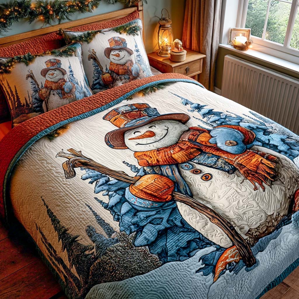 Winter Stroll 3-Piece Quilted Bedding Set