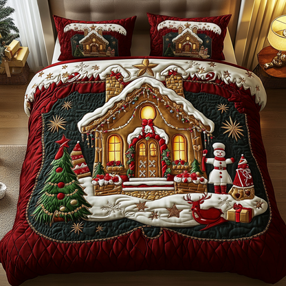 Winter Warmth 3-Piece Quilted Bedding Set