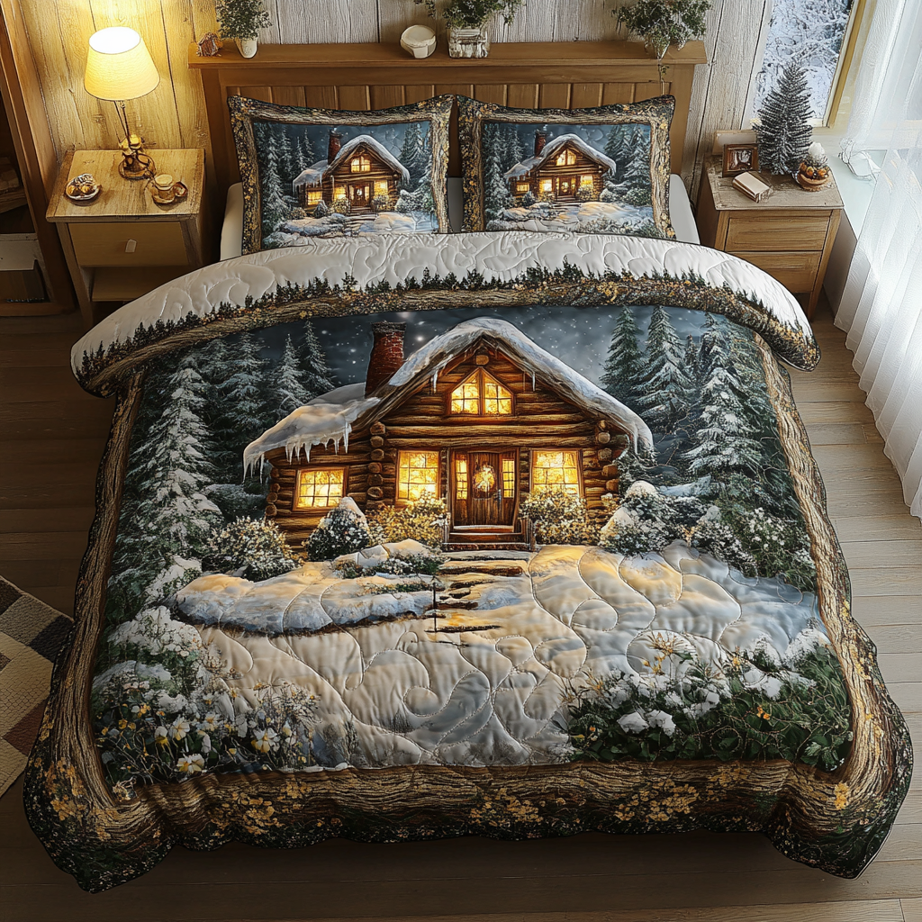 Winter Warmth 3-Piece Quilted Bedding Set