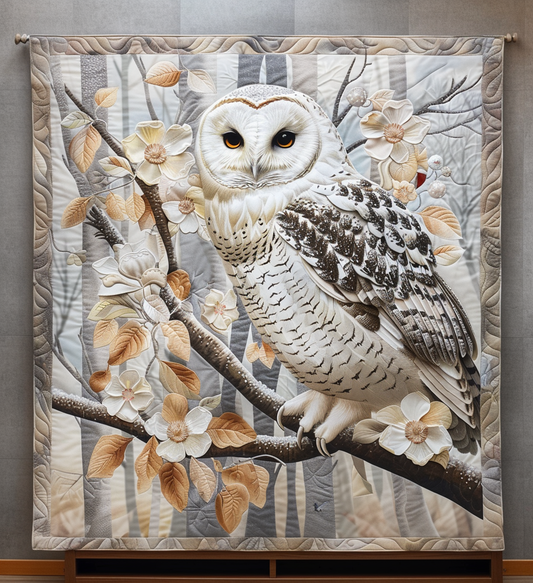 Winter Watcher Quilted Blanket